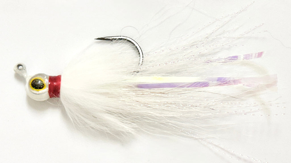 Reel Nautical Bucktail Jigs Buck and Bunny White 1/4 oz.