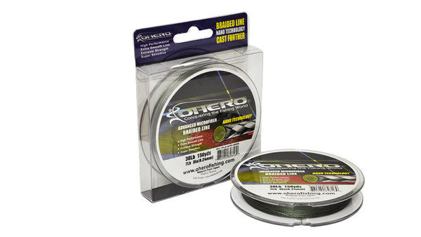 OHERO Advanced Microfiber Braided Fishing Line 150 yard Spools