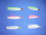 IPO SYNTHETIC CLOUSER MINNOW White/Chart, White/Pink, White Lrg and Sm.