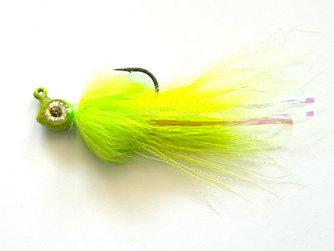 Reel Nautical Bucktail Jigs Buck and Bunny  Chartreuse 3/8 oz. (Copy) (Copy) (Copy) (Copy)