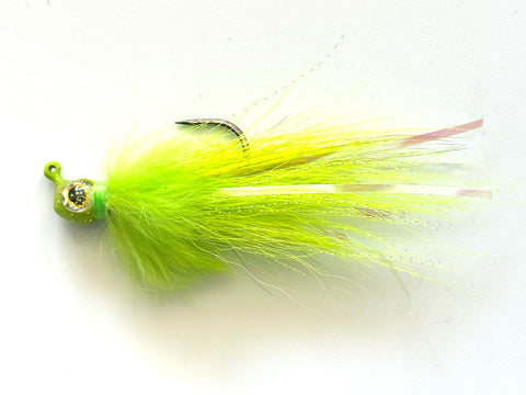 Reel Nautical Bucktail Jigs Buck and Bunny  Chartreuse 1/4 oz. (Copy) (Copy) (Copy)