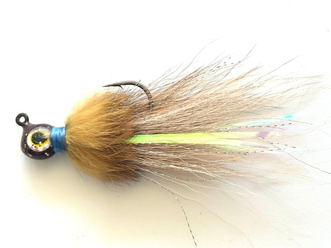 Reel Nautical Bucktail Jigs Buck and Bunny Tan 3/8 oz.