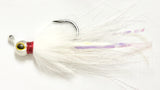 Reel Nautical Bucktail Jigs Buck and Bunny  White 1/4 oz.