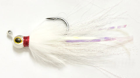 Reel Nautical Bucktail Jigs Buck and Bunny  White 1/4 oz.