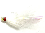 Reel Nautical Bucktail Jigs Buck and Bunny  White 1/8 oz. (Copy)