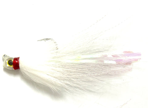 Reel Nautical Bucktail Jigs Buck and Bunny  White 1/8 oz. (Copy)
