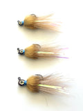 Reel Nautical Bucktail Jigs Buck and Bunny Tan 1/8 oz.