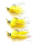 Reel Nautical Bucktail Jigs Buck and Bunny Yellow 3/8 oz. (Copy)