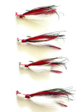 Reel Nautical Jigs Hand Tied Bucktail Deceiver Jigs 4 colors 1/4,  3/8, 1/2, and 1 oz.