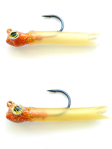 Reel Nautical Jigs Hand Tied Latex Tube PJ Jigs  1/4 3/8 oz 6 Colors
