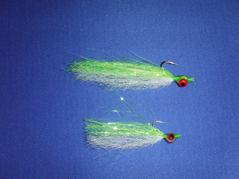 IPO SYNTHETIC CLOUSER MINNOW White/Chart, White/Pink, White Lrg and Sm.